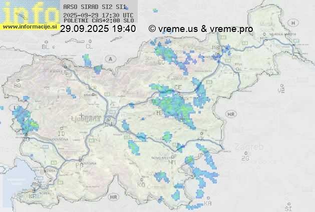 Radarska karta padavin