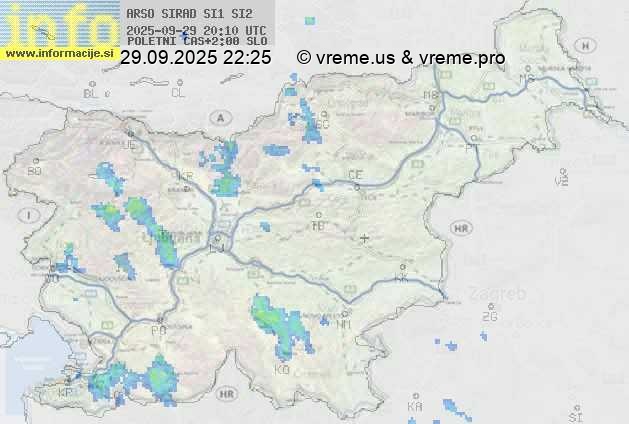 Radarska karta padavin