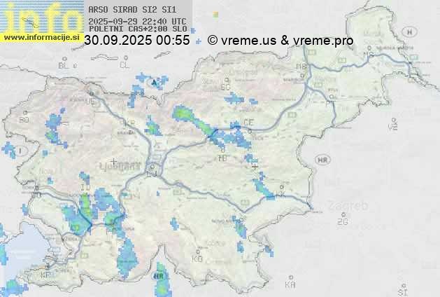 Radarska karta padavin