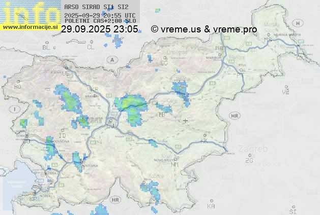 Radarska karta padavin