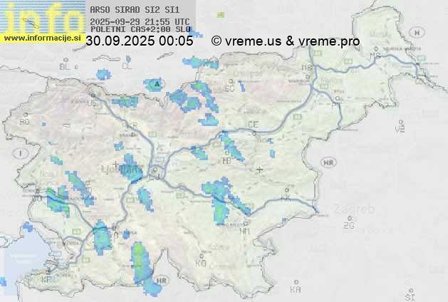 Radarska karta padavin