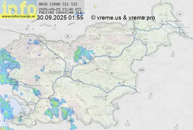Radarska karta padavin