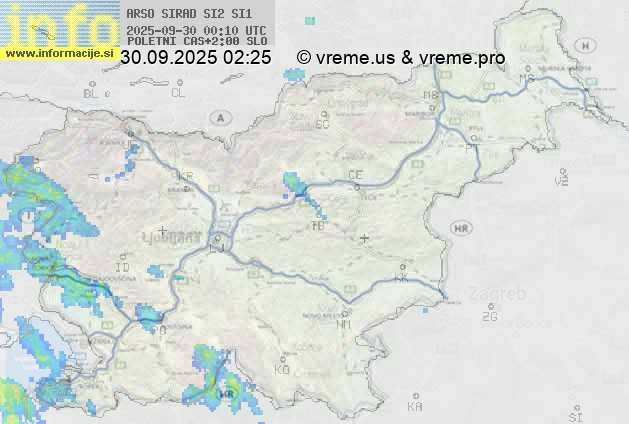 Radarska karta padavin