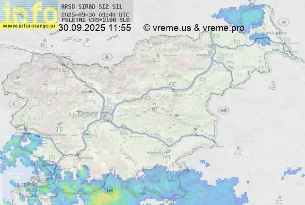 Radarska karta padavin