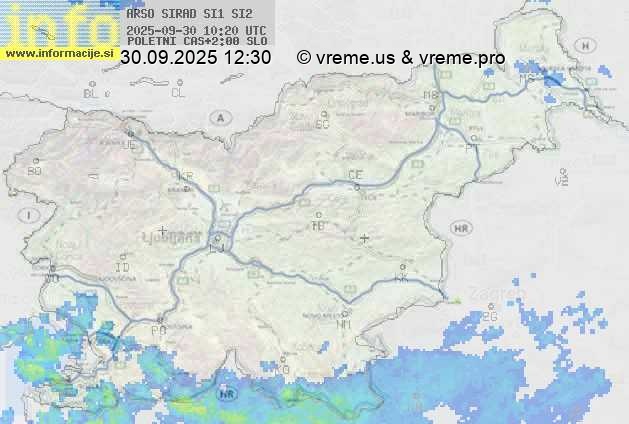 Radarska karta padavin