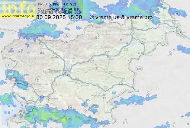 Radarska karta padavin