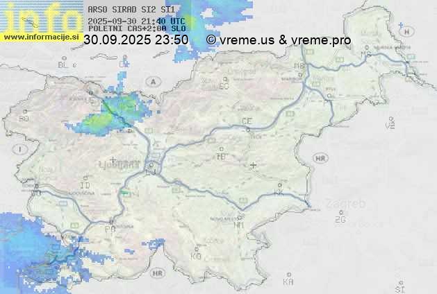 Radarska karta padavin