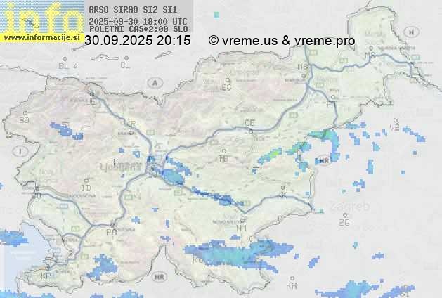 Radarska karta padavin