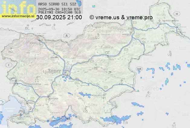 Radarska karta padavin