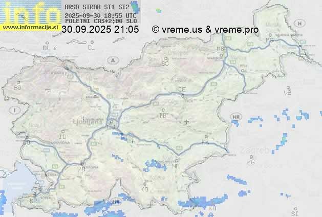 Radarska karta padavin