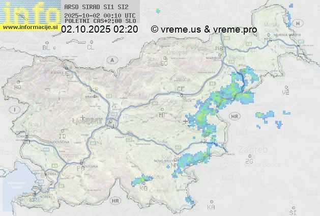 Radarska karta padavin