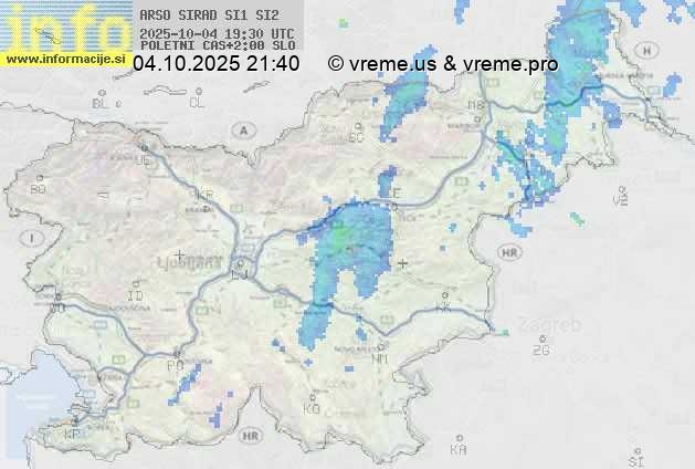 Radarska karta padavin