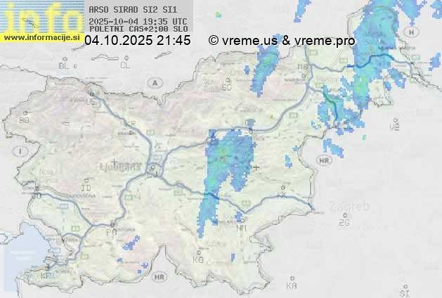 Radarska karta padavin