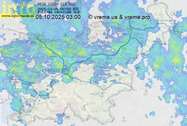 Radarska karta padavin