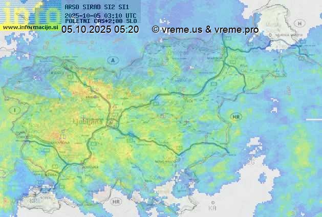 Radarska karta padavin
