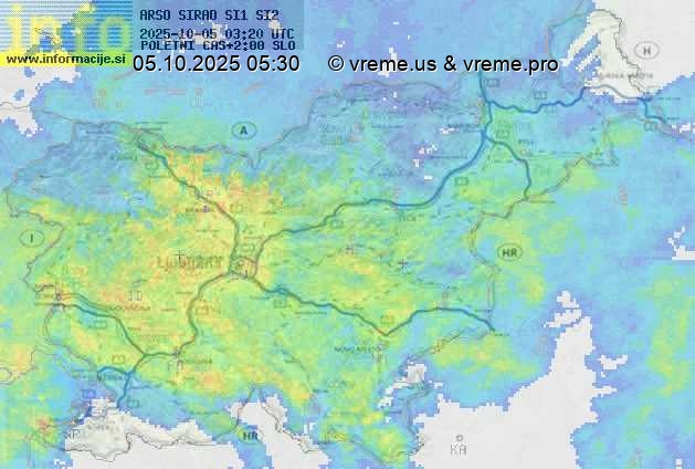 Radarska karta padavin