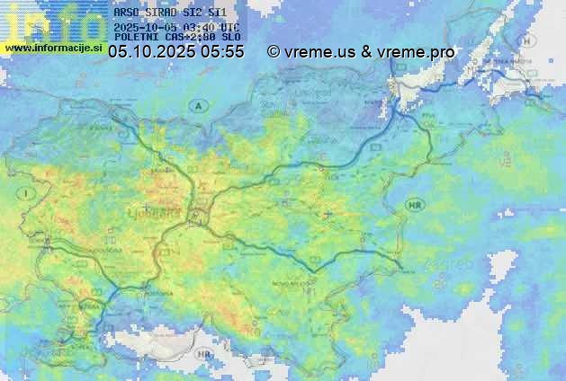 Radarska karta padavin