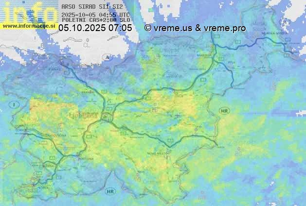 Radarska karta padavin