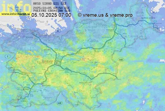 Radarska karta padavin