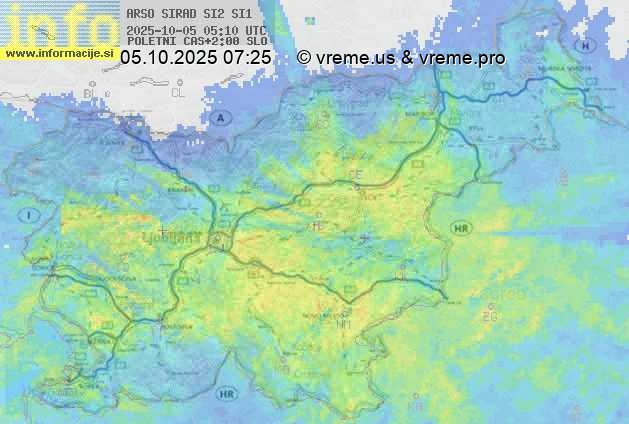 Radarska karta padavin
