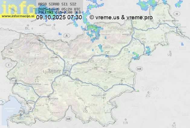 Radarska karta padavin
