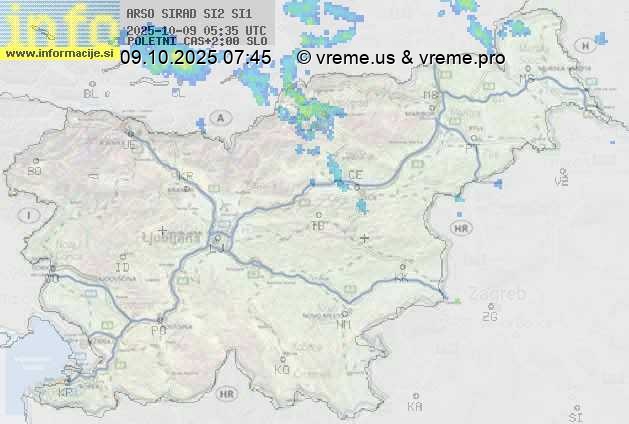 Radarska karta padavin