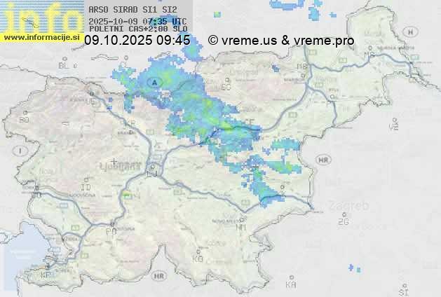 Radarska karta padavin
