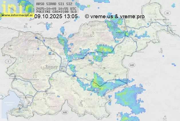 Radarska karta padavin