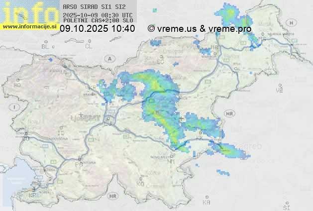 Radarska karta padavin