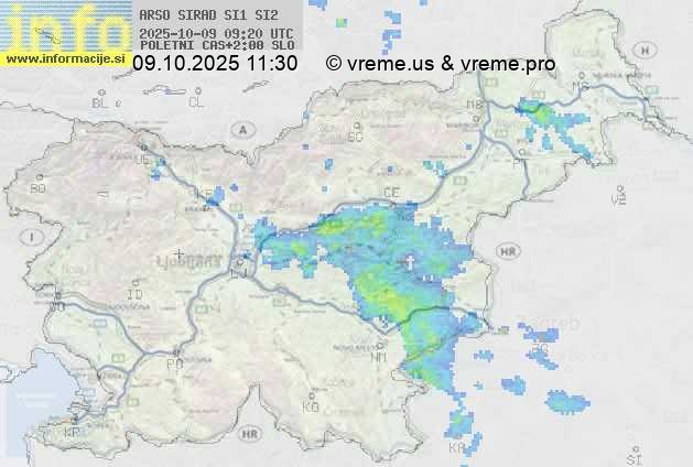 Radarska karta padavin