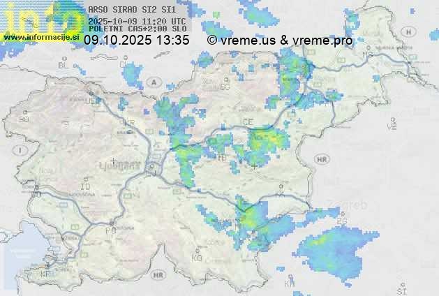 Radarska karta padavin