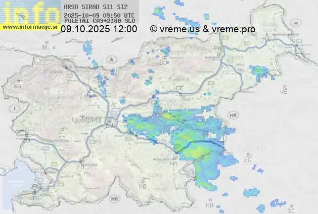 Radarska karta padavin
