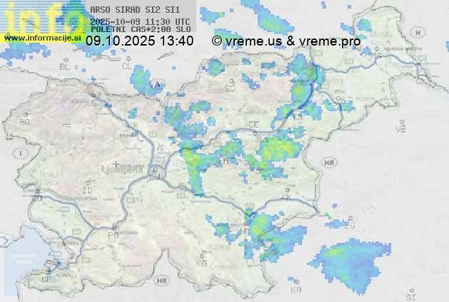Radarska karta padavin