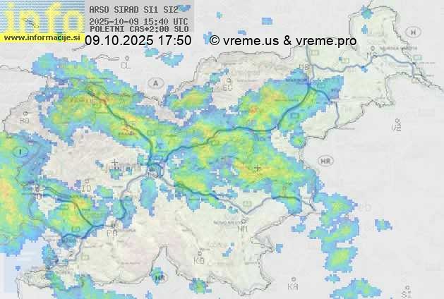 Radarska karta padavin