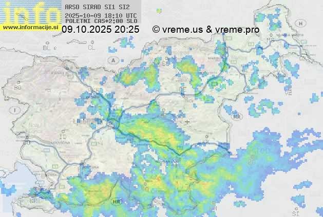 Radarska karta padavin