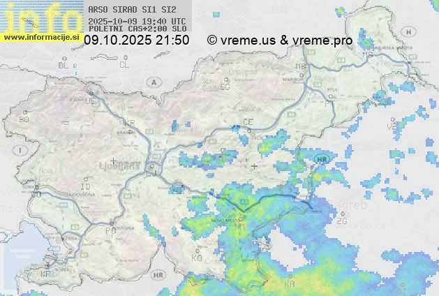 Radarska karta padavin