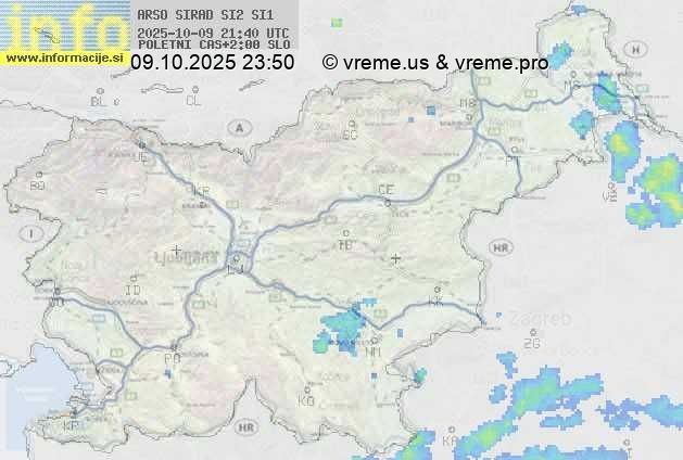 Radarska karta padavin
