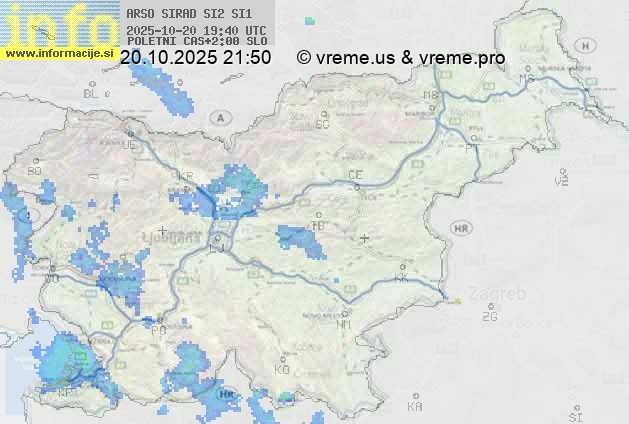 Radarska karta padavin