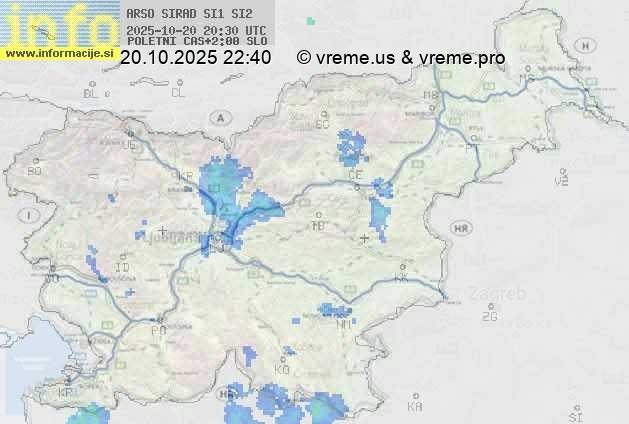 Radarska karta padavin