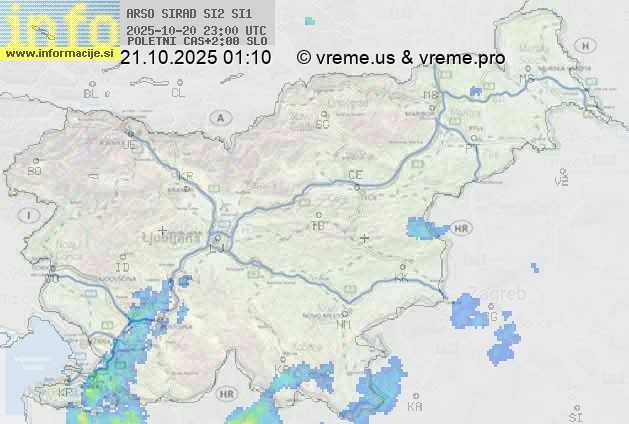 Radarska karta padavin