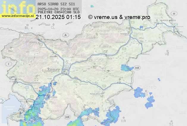 Radarska karta padavin