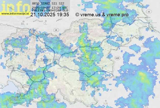 Radarska karta padavin
