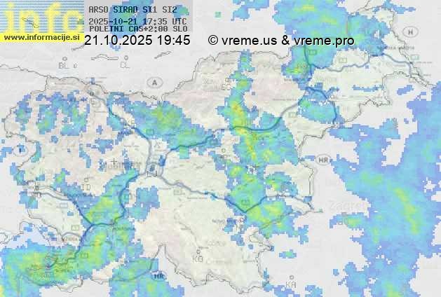 Radarska karta padavin