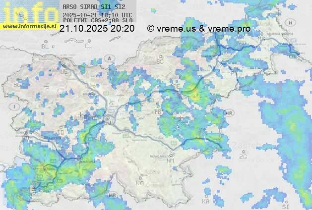 Radarska karta padavin