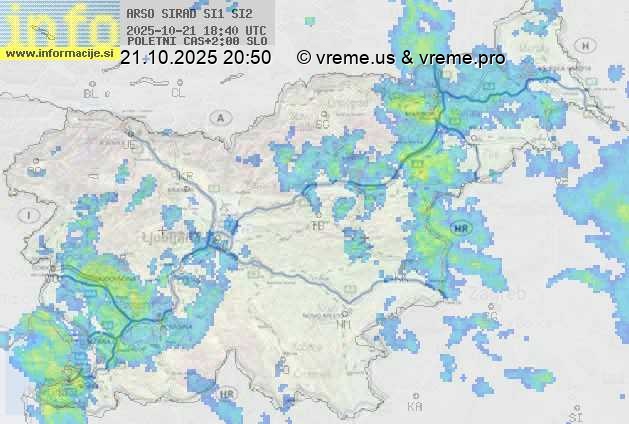 Radarska karta padavin