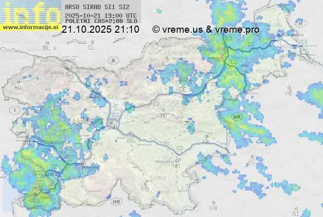 Radarska karta padavin