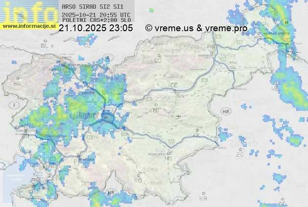 Radarska karta padavin