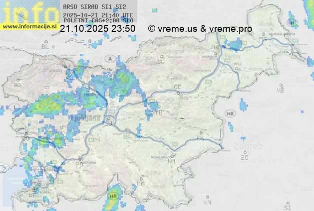 Radarska karta padavin