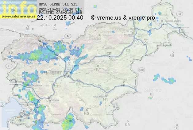 Radarska karta padavin
