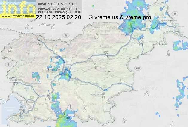 Radarska karta padavin